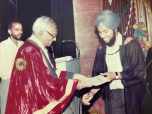 Kulbir Singh PEC Graduation 1989