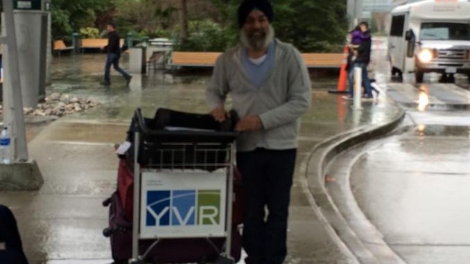 Kulbi Singh at Vancouver,BC (YVR) airport